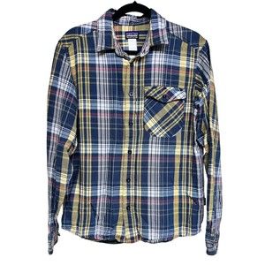 Patagonia Organic Cotton Plaid Flannel Men’s Size Medium
